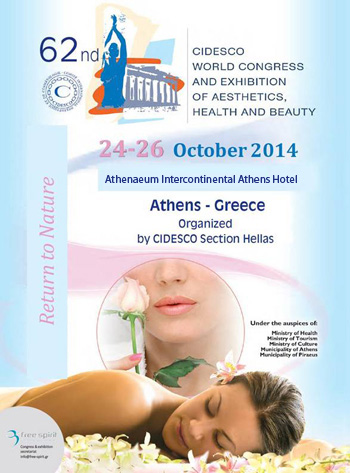 62nd Cidesco World Congress & Exhibition, of Aesthetics, Health & Beauty